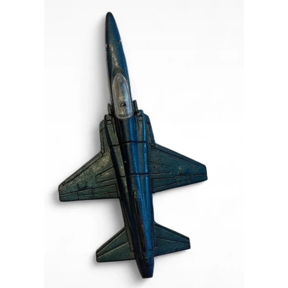 Vintage F-20 Tigershark Diecast Fighter Jet Metallic Blue Military Plane A212